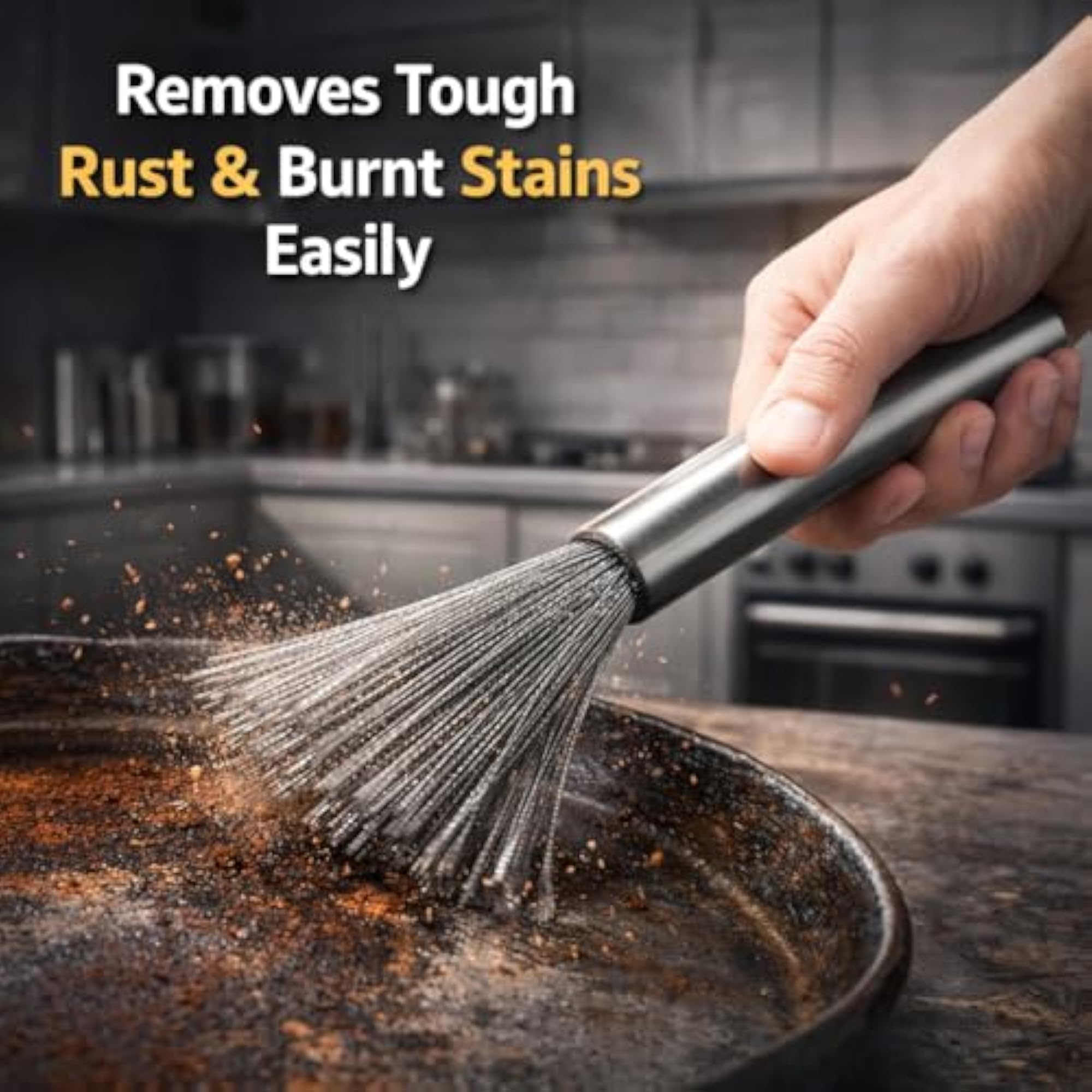 Stainless Steel Wire Cleaning Brush Heavy Duty Rust Remover